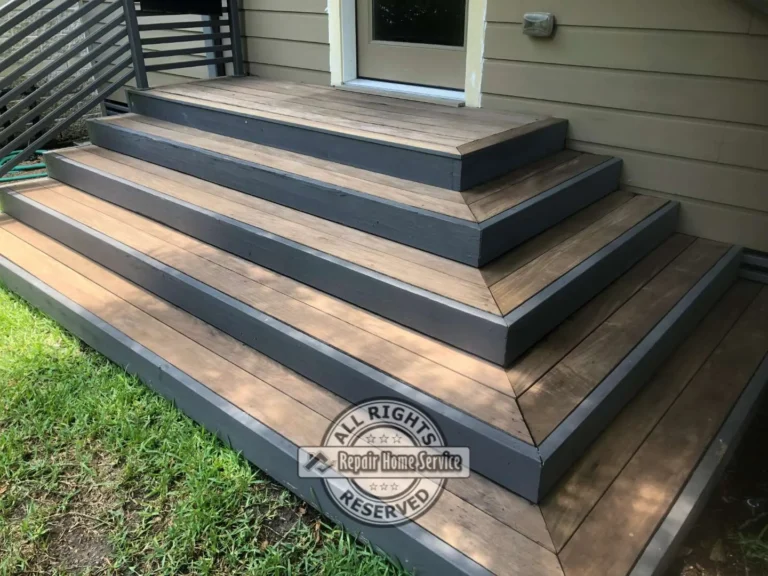 IPE deck sanding and refinishing process for residential patio in Houston TX